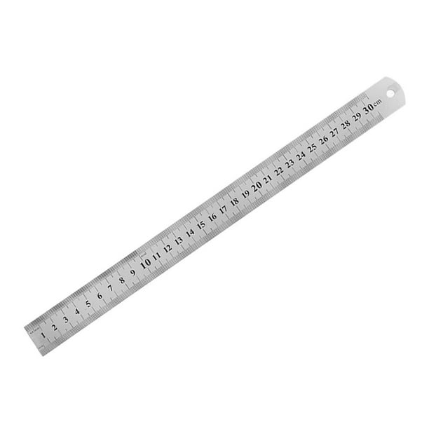 20/30cm Stainless Steel Metal Straight Ruler Precision Scale School Stationary